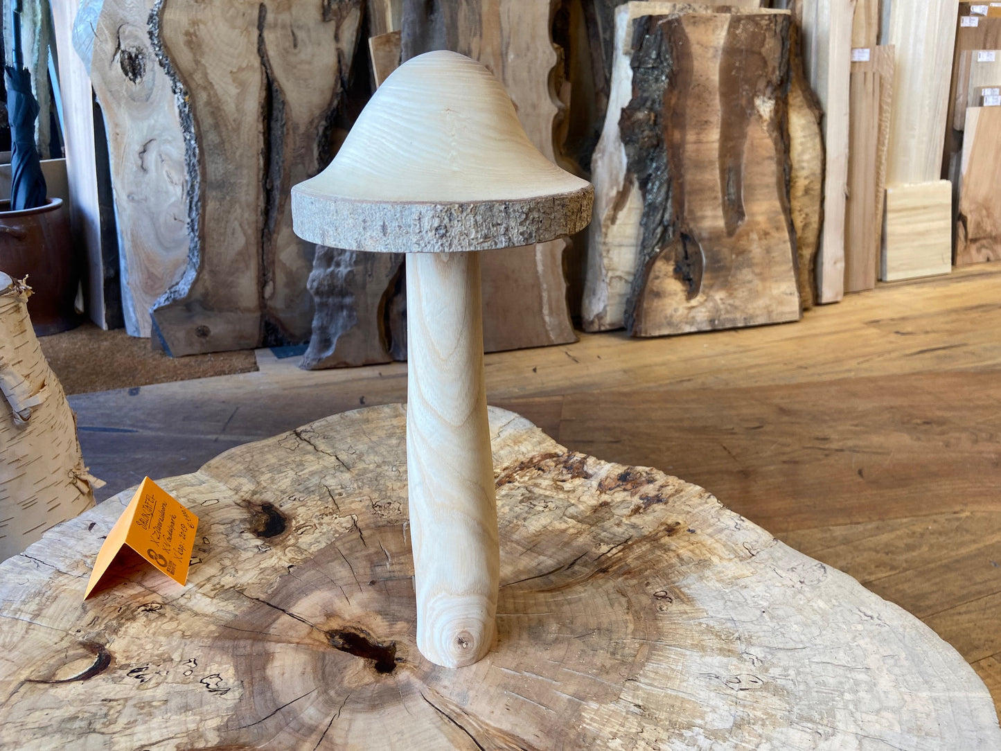 Hand-turned Wooden Mushrooms